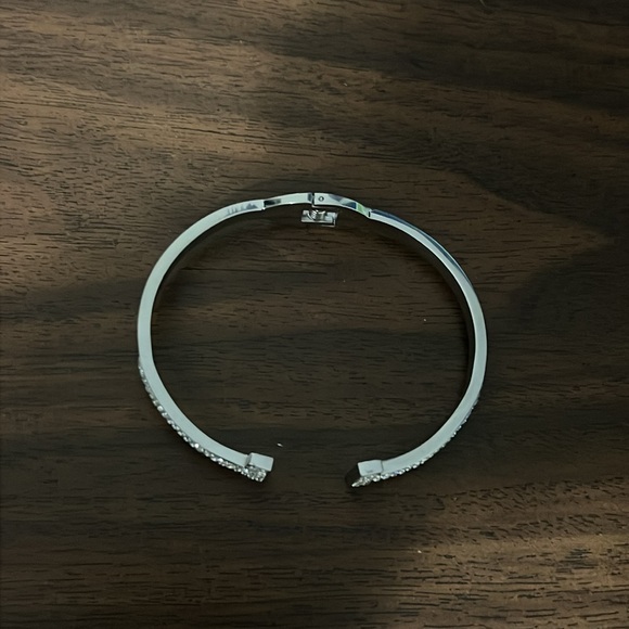 Stainless steel Rhinestone bangle cuff bracelet - Picture 3 of 4